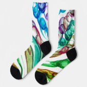 引き抜きバブルおもしろい/グリーンリーフ/ ソックス (左)