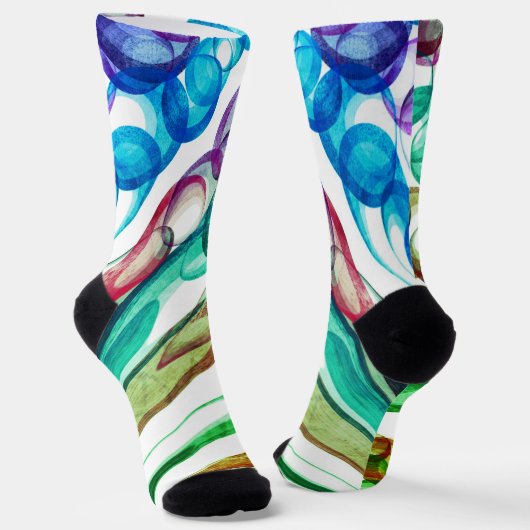 引き抜きバブルおもしろい/グリーンリーフ/ ソックス (傾斜あり)