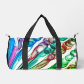 引き抜きバブルおもしろい/グリーンリーフ/ ダッフルバッグ (正面)