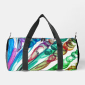 引き抜きバブルおもしろい/グリーンリーフ/ ダッフルバッグ (裏面)