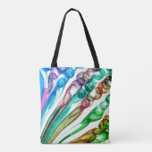 引き抜きバブルおもしろい/グリーンリーフ/ トートバッグ (裏面)