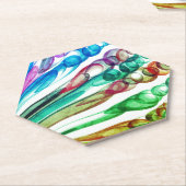 引き抜きバブルおもしろい/グリーンリーフ/ ペーパーコースター (アングル)