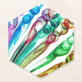 引き抜きバブルおもしろい/グリーンリーフ/ ペーパーコースター (正面)