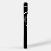 引き潮と流れ2 – 黒(白) Case-Mate iPhoneケース (裏面 / 右)