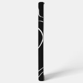 引き潮と流れ2 – 黒（白） SAMSUNG GALAXYケース (左側面)