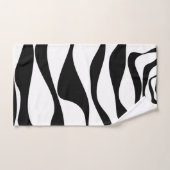 引き潮と流れ4 – 白黒 バスタオルセット (ハンドタオル)