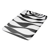 引き潮と流れ4 – 白黒 バスマット (アングル)