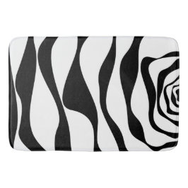 引き潮と流れ4 – 白黒 バスマット