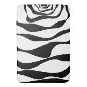 引き潮と流れ4 – 白黒 バスマット (正面縦)