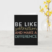 引き算のように違いを生み出そう 面白い数学の先生 マグカップ カード (黄色い花)