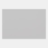 引き締まったトレンディなシルバーグレー  モノグラム ラッピングペーパーシート (正面3)