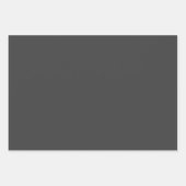 引き締まったトレンディなシルバーグレー  モノグラム ラッピングペーパーシート (正面2)