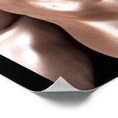 引き締まった筋肉のトレーニング モチベーション名言 ポスター (角)