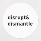 引き裂いて解体する ラベル (デザイン1)