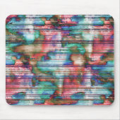 引き裂かれたの色ストライプ付き汚れ、仮想デカプ マウスパッド (正面)