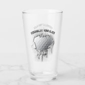 引き裂かれたゴルフボパーソナライズされたール タンブラーグラス (裏面)