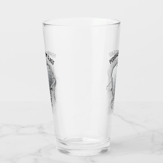 引き裂かれたゴルフボパーソナライズされたール タンブラーグラス (右)