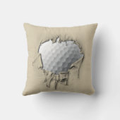 引き裂かれたゴルフ・ボール クッション (裏面)