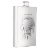 引き裂かれたゴルフ・ボール フラスク (右)