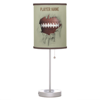 引き裂かれたサッカーパーソナライズされたテーブルランプ