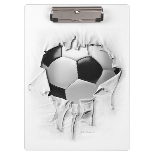 引き裂かれたサッカー クリップボード (正面)