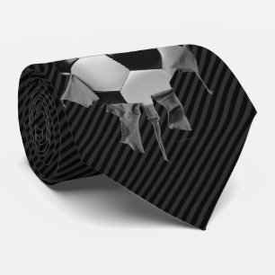 引き裂かれたサッカー ネクタイ