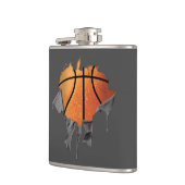 引き裂かれたバスケットボール フラスク (左)