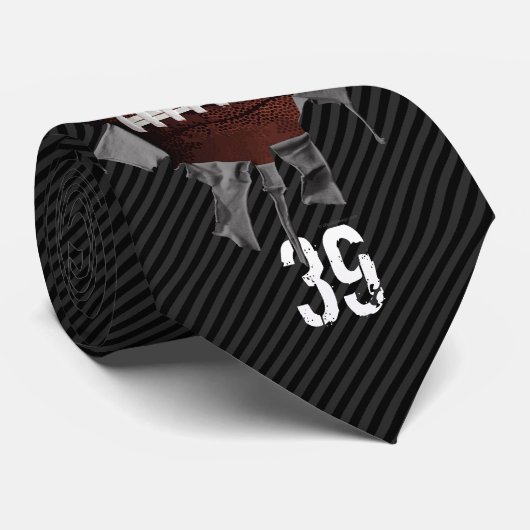 引き裂かれたフットボールのネクタイ ネクタイ (ロール)