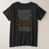 引き裂かれたリボン/バッジ…RSD/CRPS プラスサイズTシャツ (デザイン裏面)