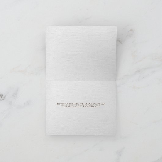 引き裂かれた端が付いているデイジーの結婚式の花束は感謝していしています 招待状 (内部)