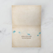 引き裂かれた紙が付いている誕生日の花 カード (内部)