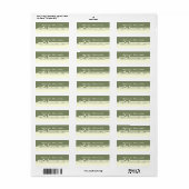 引き裂かれた紙エッジ穴 ラベル (フルシート)