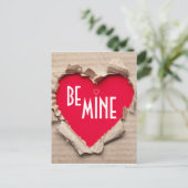 引き裂かれた紙ハート ポストカード (スタンド正面)