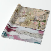 引き裂かれた紙ペテロウサギ ラッピングペーパー (アンロールド)