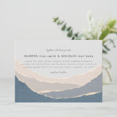 引き裂かれた紙山脈結婚式招待状 招待状 (スタンド正面)