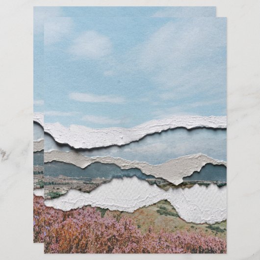 引き裂かれた紙 (正面/裏面)