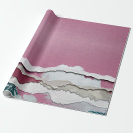 引き裂かれた紙 ラッピングペーパー