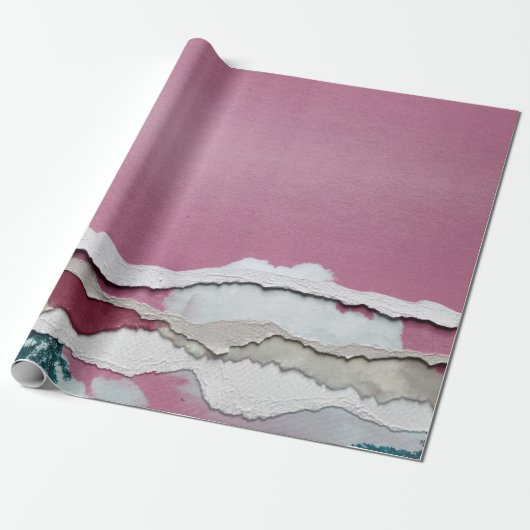 引き裂かれた紙 ラッピングペーパー (アンロールド)