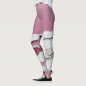 引き裂かれた紙、非対称 レギンス (左)