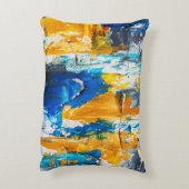 引き裂かれた絵画イーゼルのアクセント枕 アクセントクッション (裏面(縦))