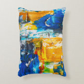 引き裂かれた絵画イーゼルのアクセント枕 アクセントクッション (正面(垂直))