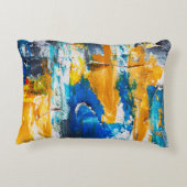 引き裂かれた絵画イーゼルのアクセント枕 アクセントクッション (裏面)