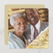 引き裂かれた縁　写真　記念日　招待状 招待状 (正面/裏面)