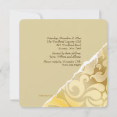 引き裂かれた縁　写真　記念日　招待状 招待状 (裏面)