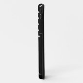 引き裂かれた表情 |薄い青い線アメリカ国旗 Case-Mate iPhoneケース (裏面/左)