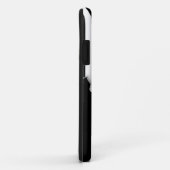 引き裂かれた表情 |薄い青い線アメリカ国旗 Case-Mate iPhoneケース (裏面/右)