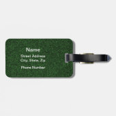 引き裂かれた野パーソナライズされた球 ラゲッジタグ (裏面横)