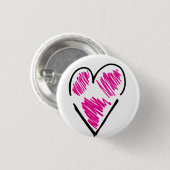 引き裂かれた<3ボタン 缶バッジ (正面&裏面)