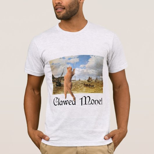 引き裂かれたMonet Tシャツ (正面)