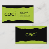 引き裂かれる明るい 名刺 (正面/裏面)